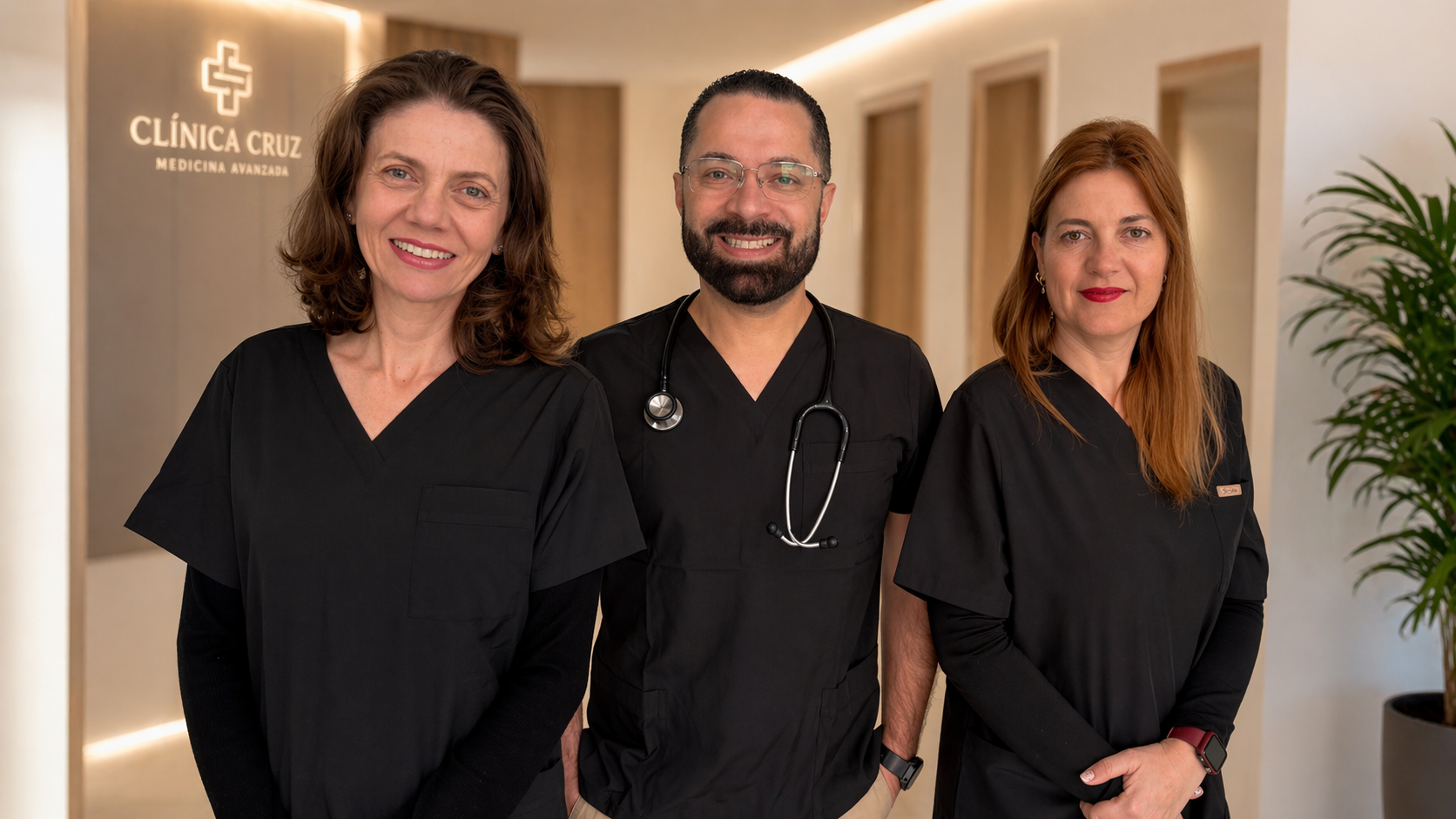 Equipe médica e administração